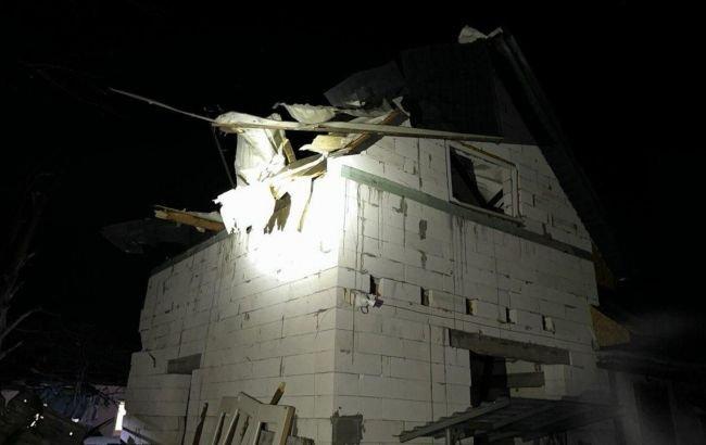 Debris from a downed "Shahed" damaged homes and vehicles in the Cherkasy region (photos included).