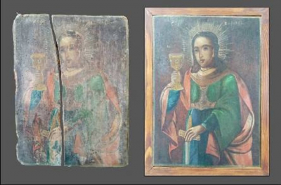 Стародавня ікона з Трипілля повернулася до музею після реставрації